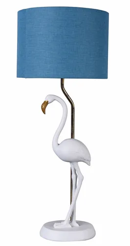 Design Tischlampe Flamingo Nachttischlampe Tischleuchte Lampe Dekoleuchte Weiss