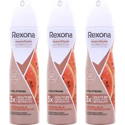 Rexona Maximum Protection Watermelon & Cactus Water Scent Anti Transpirant Deo Spray je 150ml 3 x