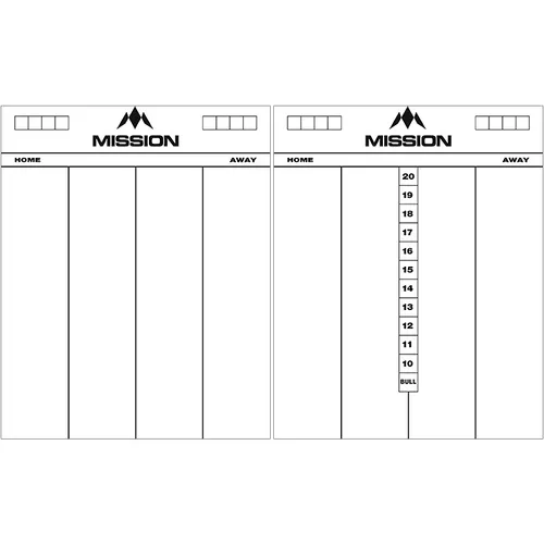 Mission Dart Markerboard Acryl trockenwischbar Whiteboard Weiß 501 / Cricket