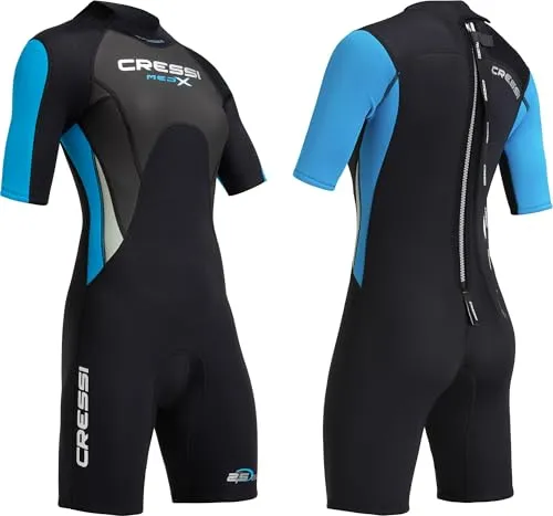 CRESSI Women's Med X Lady Shorty Wetsuit 2.5mm - Kurze Neoprenanzüge für Damen aus hochelastischem Neopren, bietet perfekten Sitz und Wärmeschutz beim Tauchen und Schnorcheln.