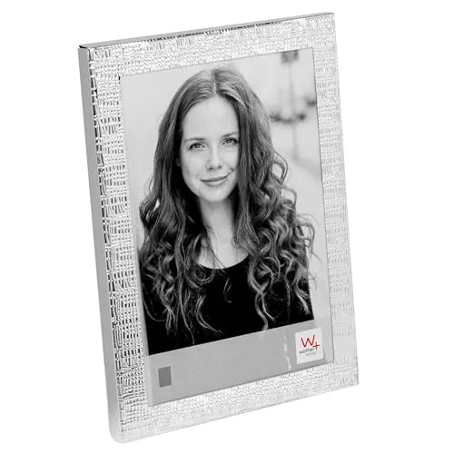 walther design Bilderrahmen Mirja Aluminium Portraitrahmen, 10x15 cm, silber, AB015S