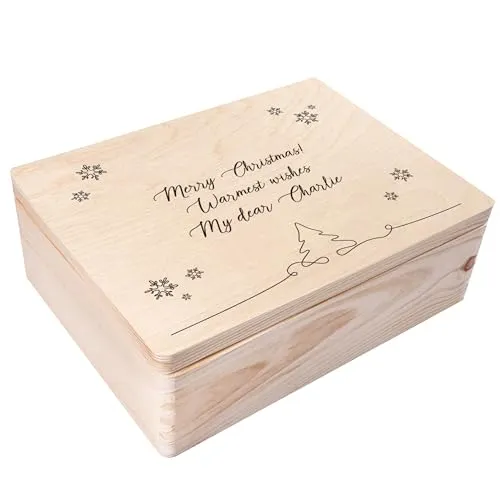 Creative Deco Personalisierte Holzkiste von CREATIV DEKO