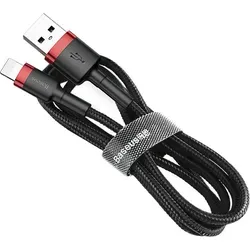 Baseus Cafule Cable - USB zu Lightning Kabel, 2.4 A, 1 m (Rot Schwarz)