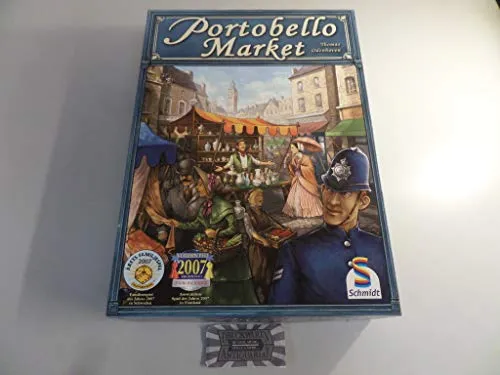 Schmidt Spiele 49073 - Portobello Market - Gesellschaftsspiel für 2-4 Spieler, strategisches Handeln und kreative Planung auf dem beliebten Markt!