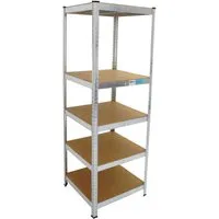 TRUTZHOLM Schwerlastregal 180x60x60cm - Schwerlastregal mit 875 kg Tragkraft, ideal für Lager und Werkstätten. Stabiler Stecksystemaufbau für einfache Montage und langlebige Nutzung.