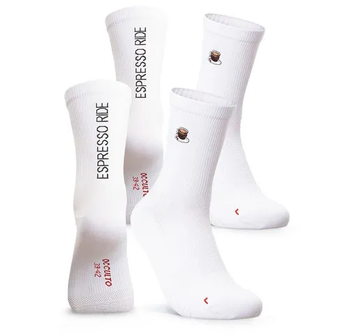 OCCULTO Tennissocken Herren & Damen Motiv Rennradsocken 2er Pack (Modell: Mathieu) (2-Paar)