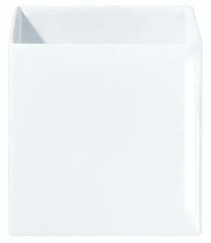 ASA SELECTION Dekovase Quadro Würfelförmig 4622005 - Dekovase aus hochwertiger Keramik, glänzend weiß und ideal für große Topfpflanzen. Die quadratische Form sorgt für ein modernes Ambiente in Ihrem Zuhause.