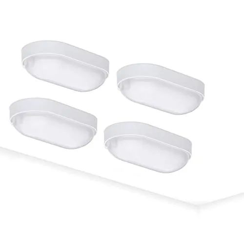 Stück Oktaplex Kellerleuchte LED BASE 9W 800Lm - Deckenleuchte für Keller und Garage, 800 Lumen bei nur 9 Watt, blendfrei mit opalisiertem Diffusor. Ideal für Feuchträume dank IP65, langlebig mit 30.000 Stunden Lebensdauer.