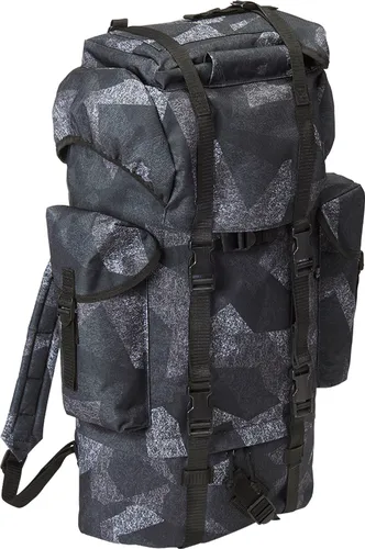 Bundeswehr Kampfrucksack 65 l - Robuster Outdoor Rucksack mit 65 l Volumen, ideal für Wandern und Trekking, ausgestattet mit Wasserabweisendem Material und praktischen Fächern.