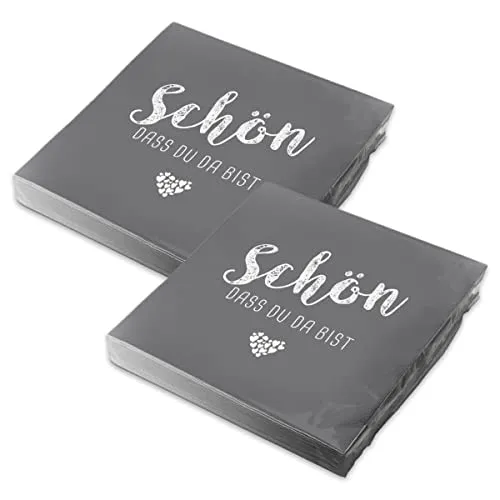 Papierservietten Grau von itenga