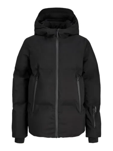 JACK & JONES Boy Steppjacke Junior - Stylische Steppjacke für Jungen, ideal für kalte Tage, mit Kapuze und aus 100% Polyester für optimalen Komfort.