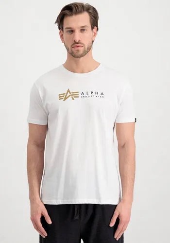 Alpha Industries Kurzarmshirt Alpha Label T weiß XXL - Herren-Shirt aus 100% Baumwolle, pflegeleicht und modisch mit Rundhalsausschnitt, ideal für lässige Looks.