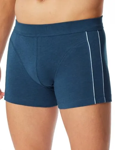 Schiesser Herren Shorts-Comfort Fit Boxershorts, dunkelblau-Mel, XXXL - Herren-Boxershorts in weicher, elastischer Single-Jersey-Qualität aus 100 % Organic Cotton, ideal für höchsten Tragekomfort und Nachhaltigkeit.