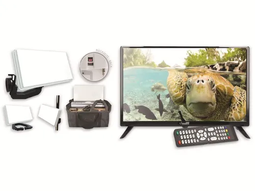EasyFind Traveller Kit II TV Camping Komplettset inkl. EasyFind LED TV 19