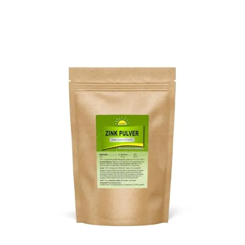 Zink Pulver (reines Zinkbisglycinat, auch als Zinkchelat bekannt), Premiumqualität ohne Zusatzstoffe, 250 g Beutel, vegan, Bonemis®