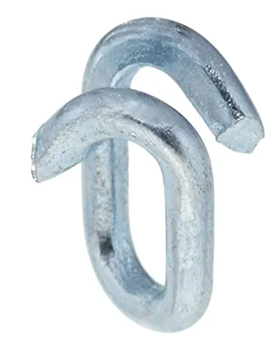 Design61 5x Kettennotglieder 7mm Kettenglied Kettenverbinder Kettennotglied Stahl Verzinkt