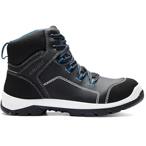 Blakläder® RETRO Midcut Sicherheitsstiefel Schwarz 2434 - 42 - Robuster Sicherheitsstiefel mit Aluminium-Zehenkappe und durchtrittsicherer Stahlsohle. Ideal für Bau, Transport und Wartung, bietet höchsten Komfort und Schutz.