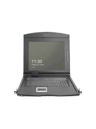 DIGITUS Modulare HD LCD KVM Konsole mit 19