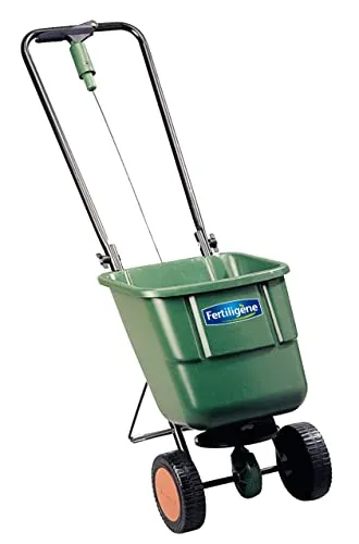 Fertiligène Easy Green Streuer 3-in-1, für Dünger, Saatgut und Streusalz, Fassungsvermögen: 5 bis 9 kg, mittlere und große Flächen, aus recycelbaren Materialien