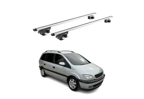 OMAC Dachträger für Opel Zafira A (1999-2005) – 90kg Aluminium, Wasserbeständig, Abnehmbar - Robuster Grundträger für den Opel Zafira A, ideal für den Transport von Gepäck und Sportgeräten. Leichtgewichtig und einfach abnehmbar – perfekt für jede Reise!