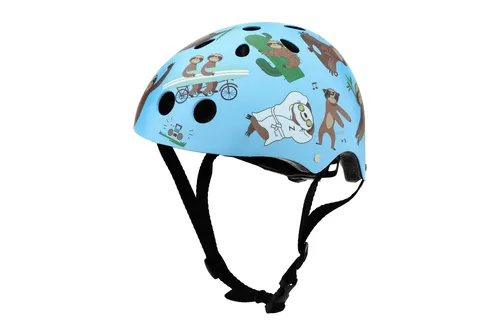 Hornit Mini-Deckel Multi-Sport Helm für Kinder mit Rücklicht LED - Blau - Cruiserboards: Sicherheitsgeprüfter Helm mit 11 Belüftungsöffnungen und verstellbarem Design für optimalen Komfort und Schutz beim Radfahren, Skateboarden oder Scootern.