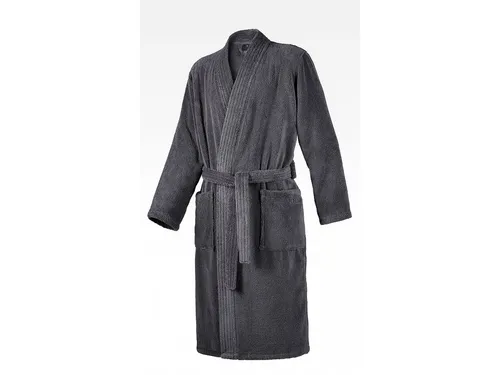 JOOP! Herrenbademantel 1647 Kimono Frottier blau XL - Herren-Bademantel aus 100% Baumwolle, besonders weich und bequem, ideal für entspannte Momente zu Hause.