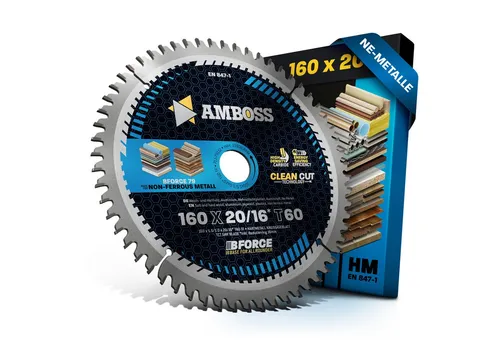 HM Kreissägeblatt 160x20 für Aluminium - Kreissägeblätter - Optimales Sägeblatt für Aluminium mit geringer Schnittbreite, ideal für Akku-Handkreissägen und verlängert die Nutzungsdauer der Säge.