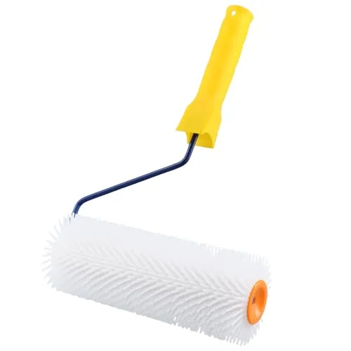 QWORK® Stachelwalze 23 cm, Stachellänge 20 mm, Entlüftungsroller zur Entlüftung von Bodenbeschichtungen