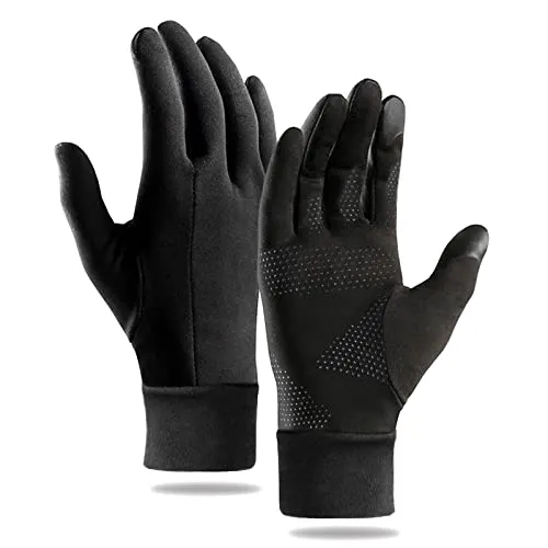 Ciomiliaro Touchscreen Handschuhe,Sporthandschuhe,Radsport-Handschuhe,Winddichte Handschuhe,Anti-Rutsch Full Finger,für Laufen,Fahren,Radfahren(M)