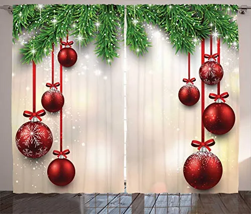 ABAKUHAUS Weihnachten Rustikaler Vorhang von Abakuhaus