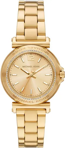 Michael Kors Damen Analog Quarz Uhr MK7516 - Elegante Armbanduhr für Damen mit 33-mm Edelstahlgehäuse und goldfarbenem Zifferblatt, wasserdicht bis 50 m – ideal für stilbewusste Frauen.