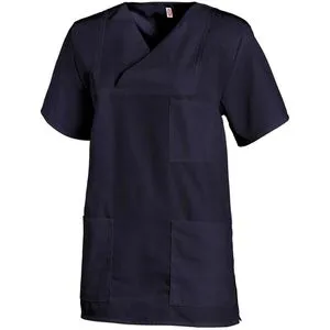 Leiber Kasack Schlupfjacke 08/769/04, Unisex, marine, kurzarm, waschbar bis 95°C, Größe XXS