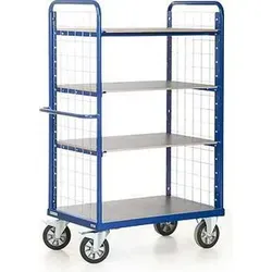 Protaurus Etagenwagen R1200 mit 4 Ladeflächen und Gitter-Stirnwänden