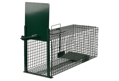 Moorland Lebendfalle Safe 5001 - Robuste Drahtfalle - Haustierabwehr & Wildtierabwehr – Wetterfeste Lebendfalle für Marder, Katzen und Ratten, extra tierfreundlich ohne scharfe Kanten und mit sicherem Transportgriff.