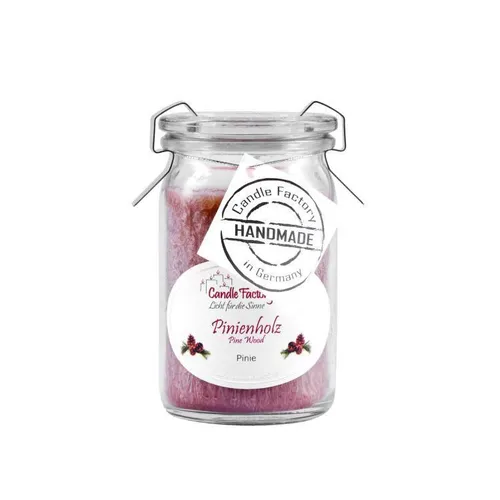 Candle Factory Baby-Jumbo Duftkerze im Weckglas, Pinienholz, 308-110