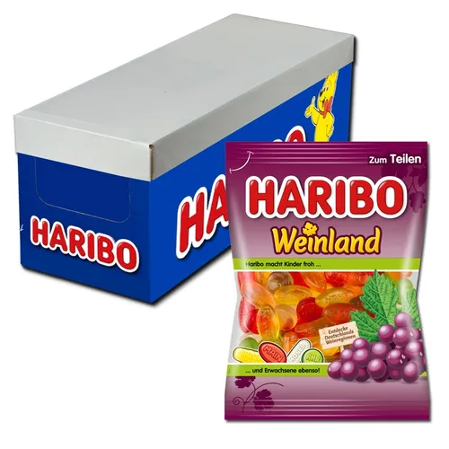  Haribo Weinland, Fruchtgummi, 20 Beutel je 175g 7,14€/1kg