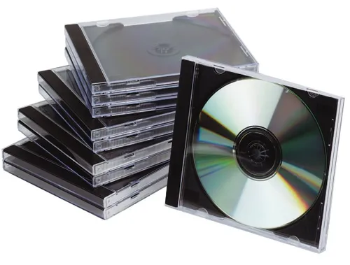 CD Hülle Jewel Case sw/trans