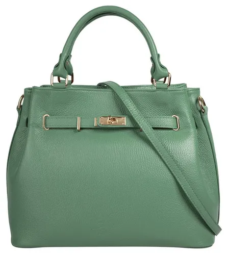 Henkeltasche SAMANTHA LOOK - Elegante Damenhandtasche aus Leder - Handtaschen, aus 100% Rindleder, Made in Italy, mit Smartphonefach und abnehmbarem Schultergurt für maximalen Tragekomfort.