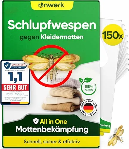 anwerk® Schlupfwespen gegen Kleidermotten von anwerk