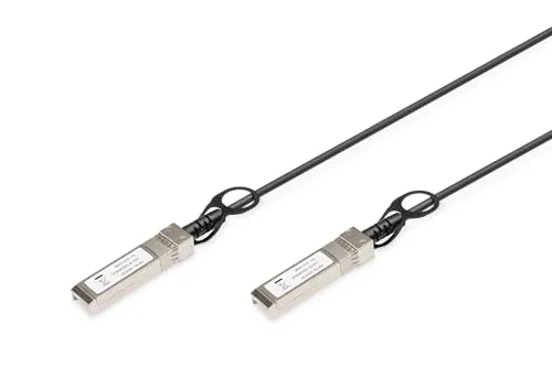 DIGITUS Universal SFP+ DAC-Kabel - 10 Gbit/s - Netzwerkkabel - 1 m - Direct Attach Cable - Direct Attach Copper - AWG30 Twinax - Schwarz