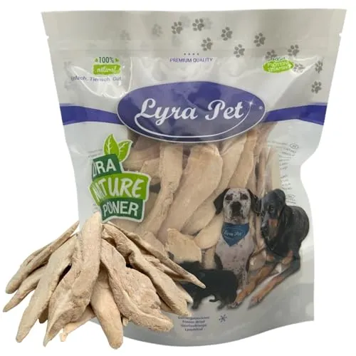 Lyra Pet® 200 g Entenbrust gefriergetrocknet | Hundeleckerli von Ente | Idealer Belohnungs-/ Trainingssnack | Hundefutter auch für Welpen & Senioren | Proteinreicher & fettarmer Hundesnack