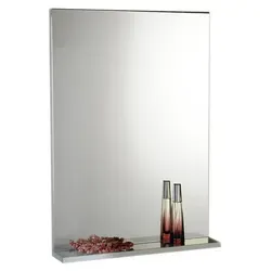 Aqualine Beta Spiegel 50x70 cm mit Ablage in Weiß - Eleganter Aqualine Beta Spiegel mit praktischer Ablage in modernem Weiß. Ideal für Badezimmer oder Wohnräume, bietet er Funktionalität und Stil. Einfacher Transport durch zerlegte Lieferung.
