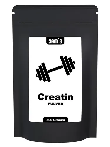SAM'S Creatin Monohydrat Pulver, 500 g, Mesh-Faktor 200, hergestellt in Deutschland
