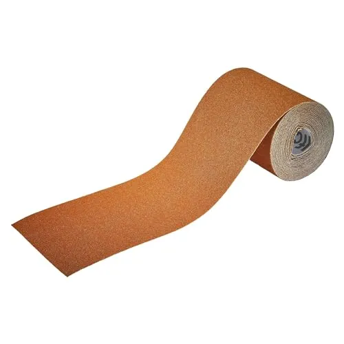wolfcraft Schleifpapierrolle 5 m x 93 mm I 3172000 I Körnung 80 I für Holz und Metall I ideal für Heimwerker