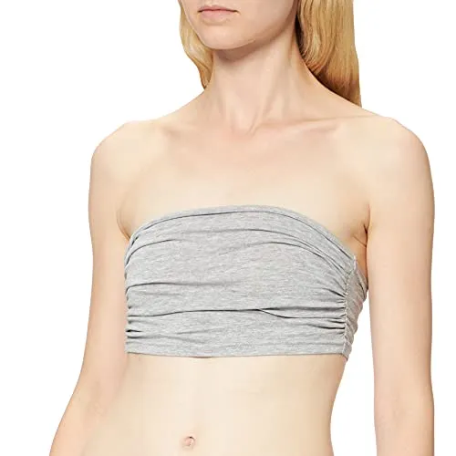 Urban Classics Damen Ladies Bandeau Top Bandeau Top,, per pack Grau (grey 00111), X-Large(Herstellergröße: XL)