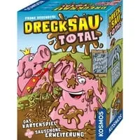 Drecksau total - Turbulentes Kartenspiel für 2-4 Spieler ab 7 Jahren, jetzt mit neuen Aktionskarten in praktischer Magnetbox!