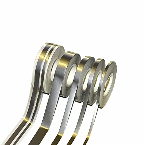 carstyling XXL Auto Zierstreifen Deco-Stripe Silber 12 mm !!!DOPPELSTREIFEN!!! ~~~~~ schneller Versand innerhalb 24 Stunden ~~~~~