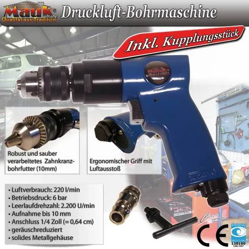 Mauk Druckluft Bohrmaschine