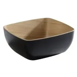 APS FRIDA GN Schale 84584 , Maße (B x L x H): 17,6 x 16,2 x 7,5 cm, 1 Liter, GN 1/6, schwarz