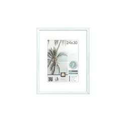 Kunststoffrahmen Kyoto , weiß , Kunststoff , Maße (cm): B: 25 H: 31 T: 1.8